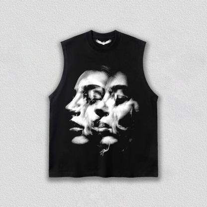 "Dual Illusion" Art Printed T-Shirt