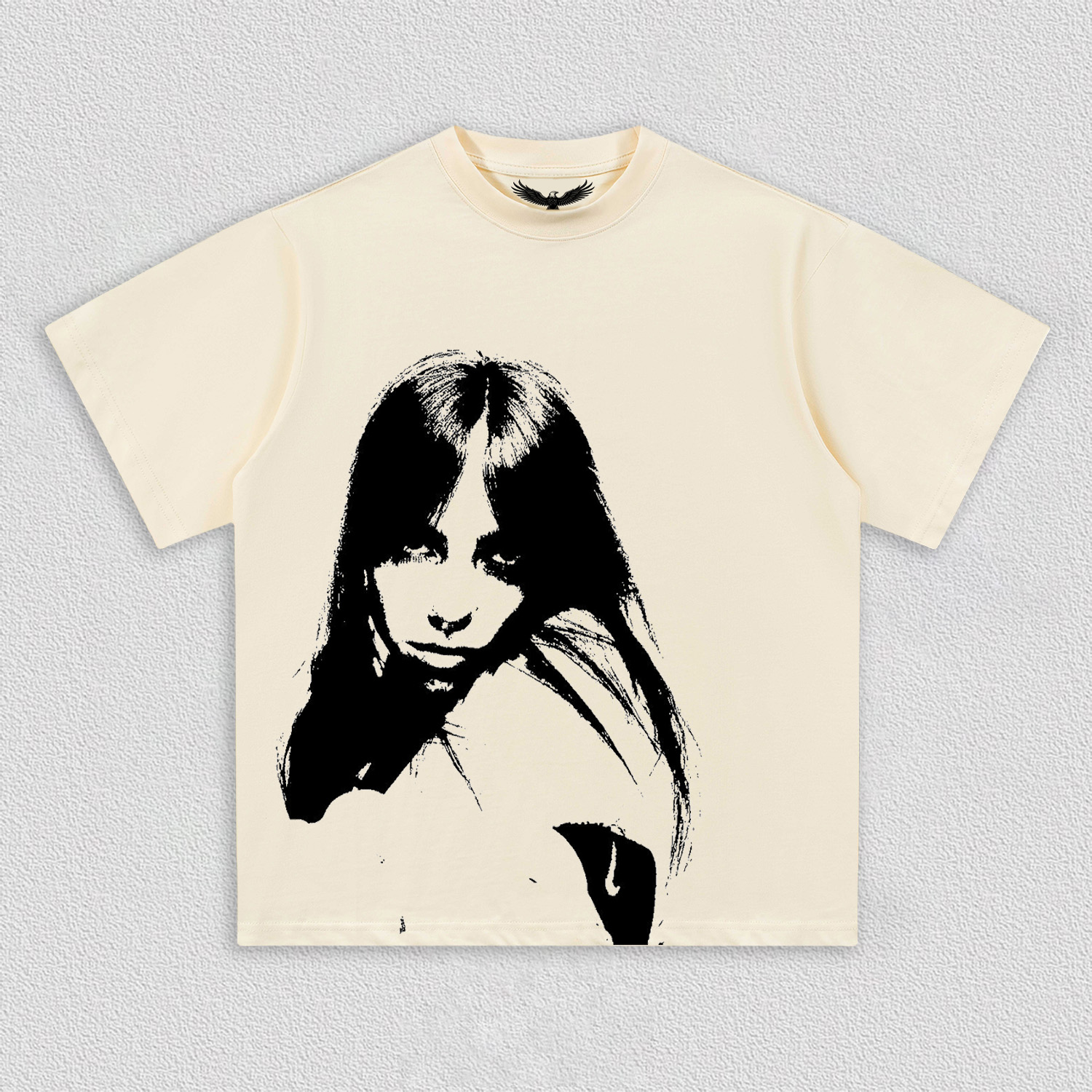 Charming Shadow of Black Hair T-Shirt