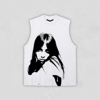 Charming Shadow of Black Hair T-Shirt