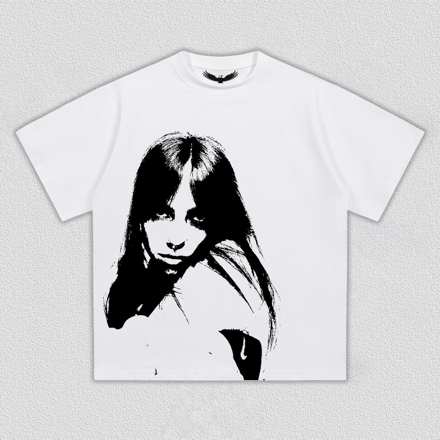 Charming Shadow of Black Hair T-Shirt