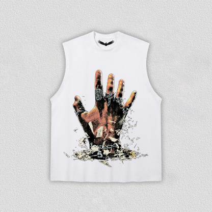 Breaking - Boundaries Hand Printed T-Shirt