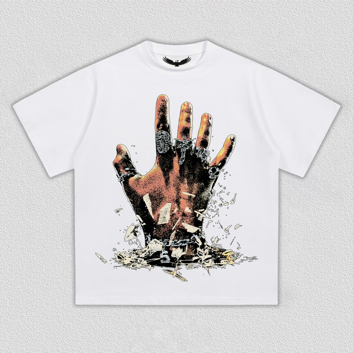 Breaking - Boundaries Hand Printed T-Shirt