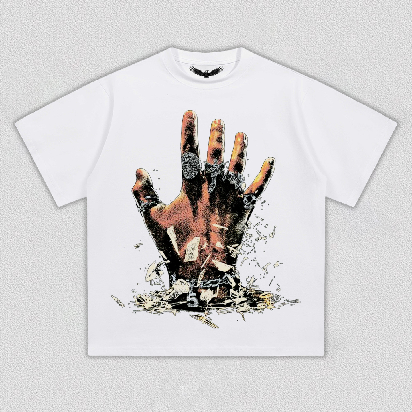 Breaking - Boundaries Hand Printed T-Shirt