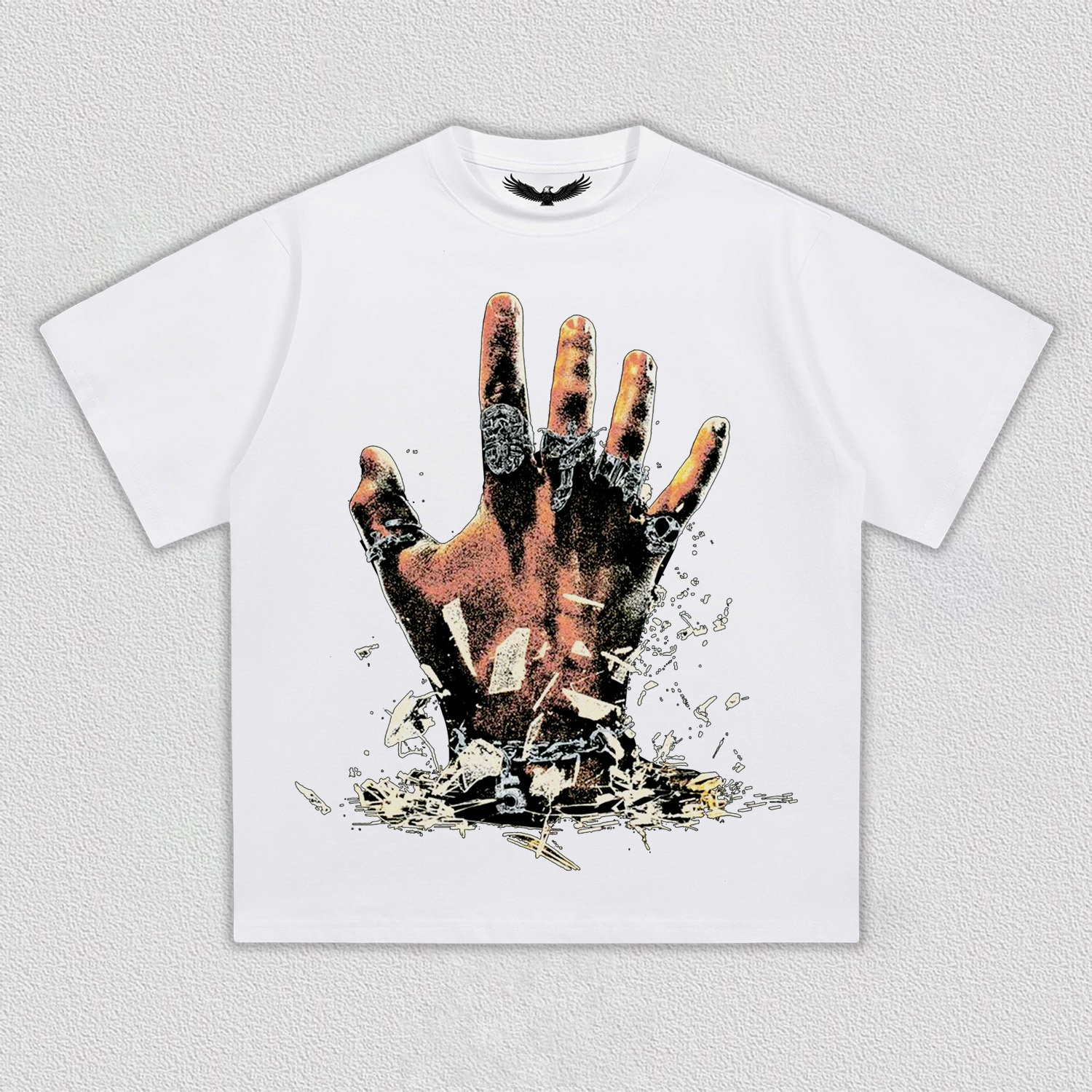 Breaking - Boundaries Hand Printed T-Shirt