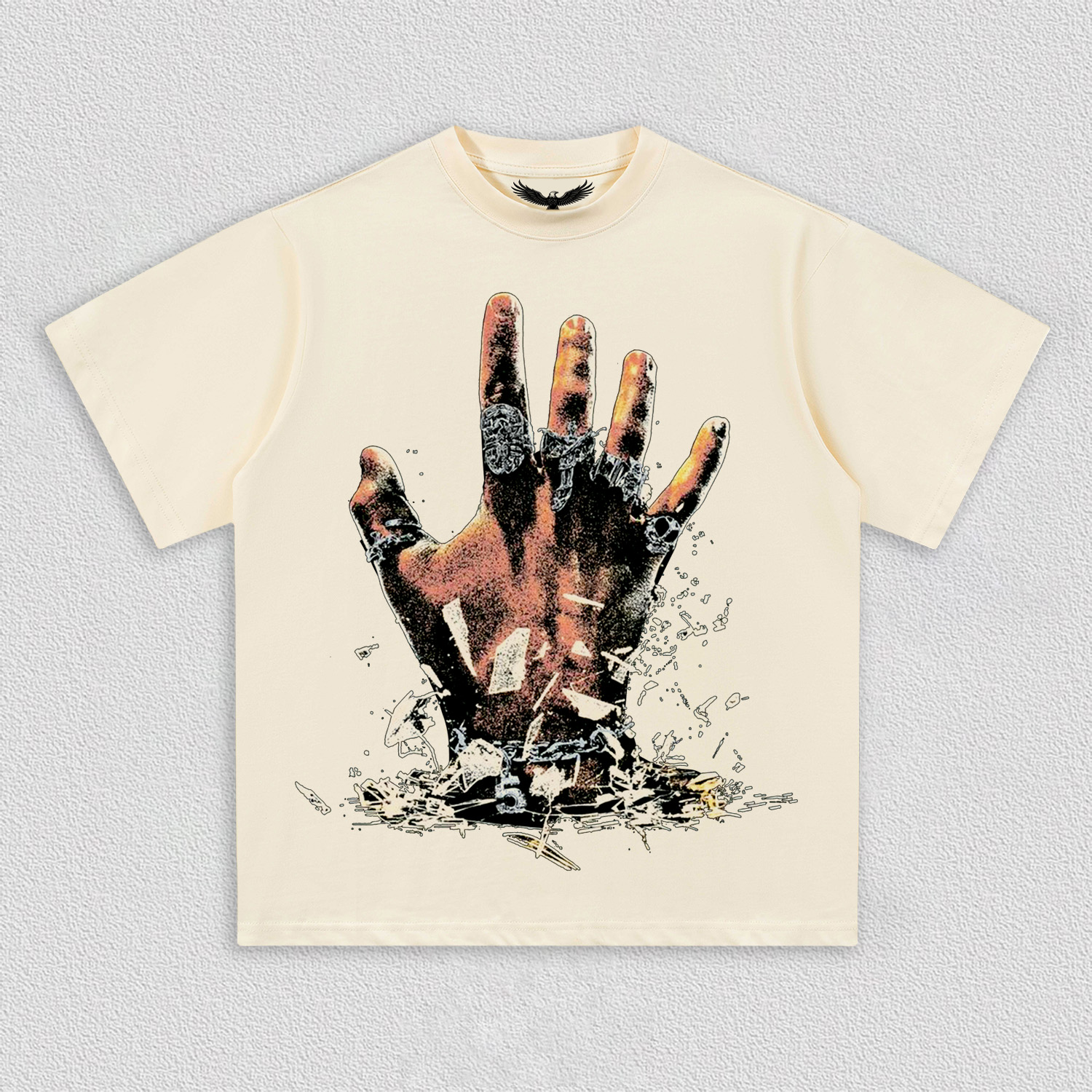 Breaking - Boundaries Hand Printed T-Shirt