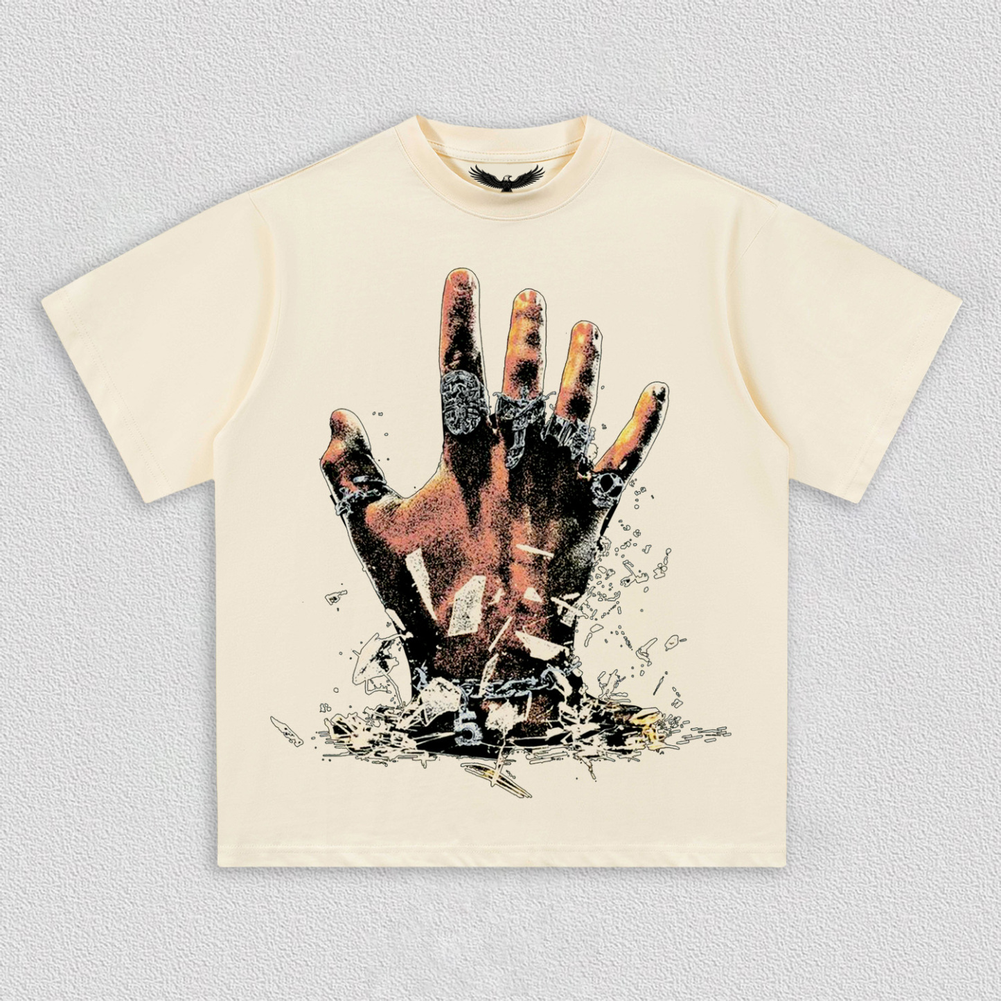 Breaking - Boundaries Hand Printed T-Shirt