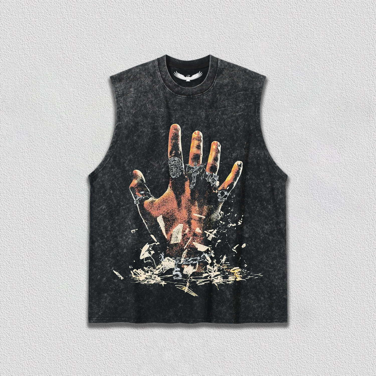 Breaking - Boundaries Hand Printed T-Shirt