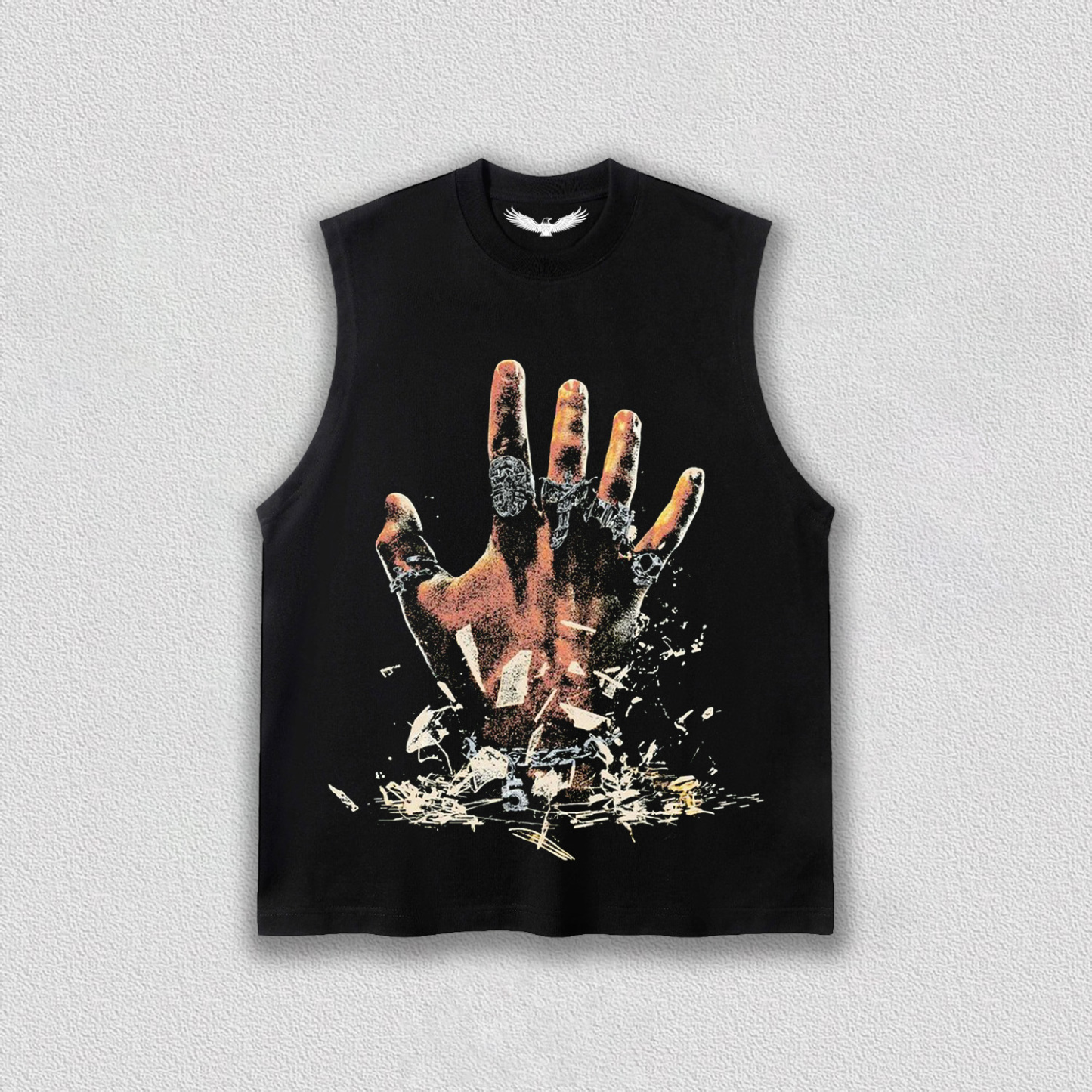 Breaking - Boundaries Hand Printed T-Shirt