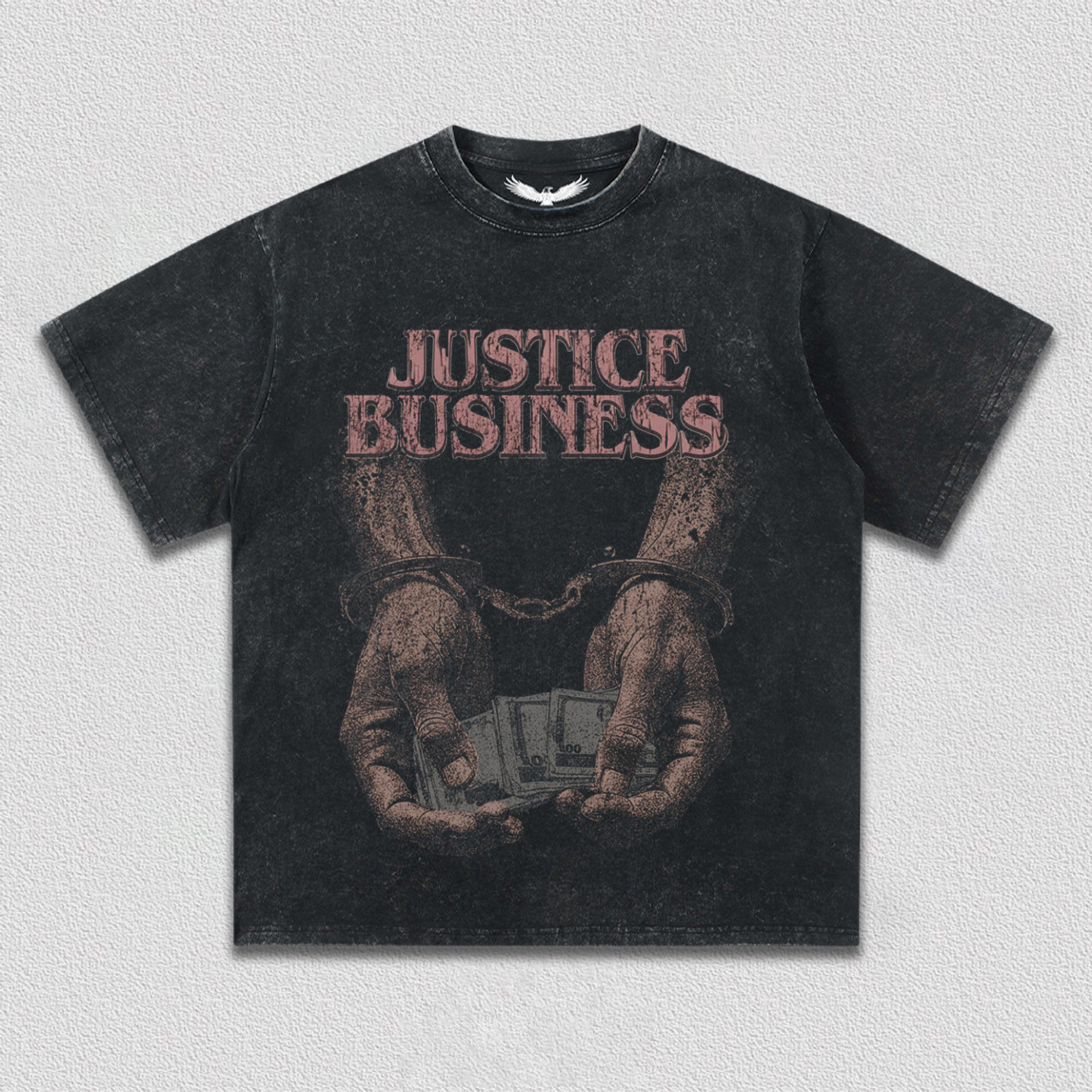 "Justice Business" Themed T-Shirt