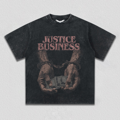 "Justice Business" Themed T-Shirt