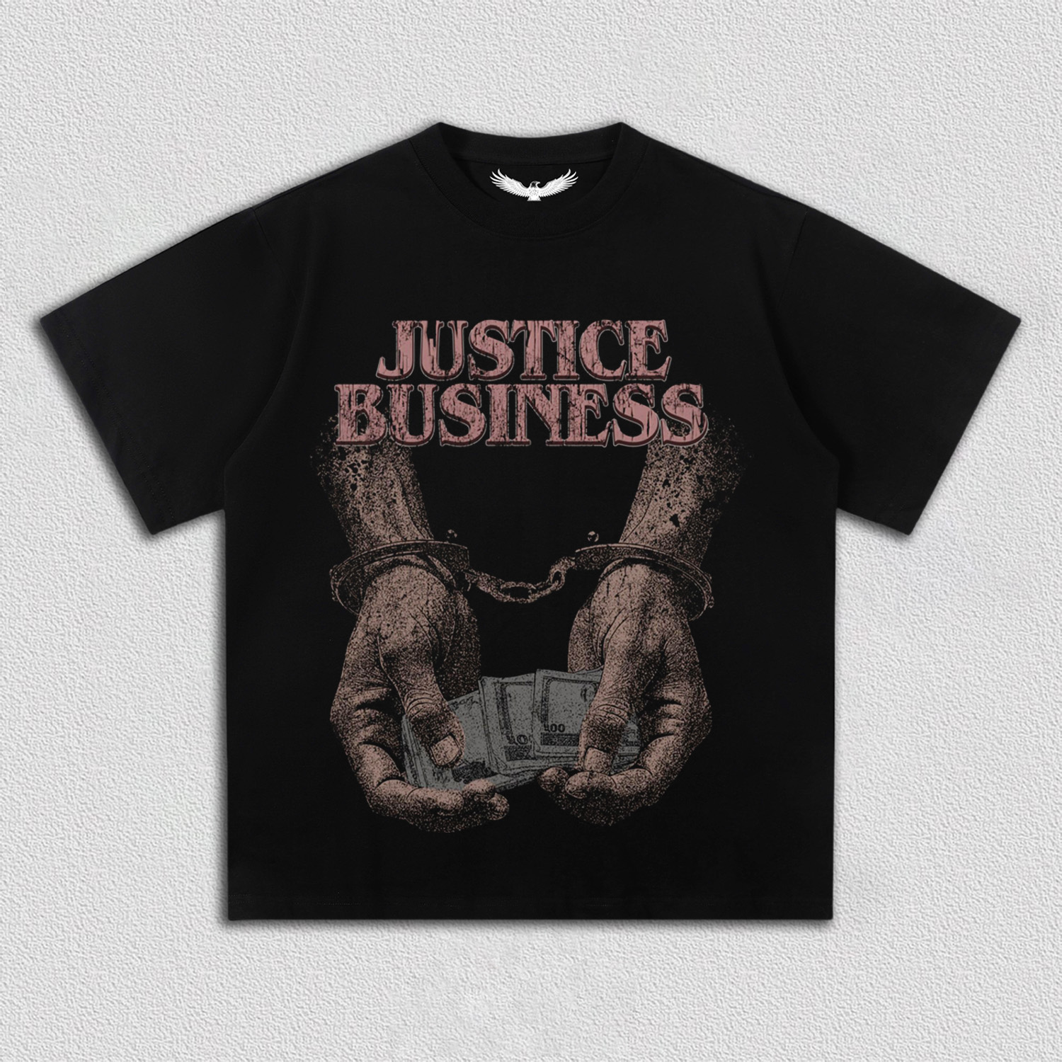 "Justice Business" Themed T-Shirt