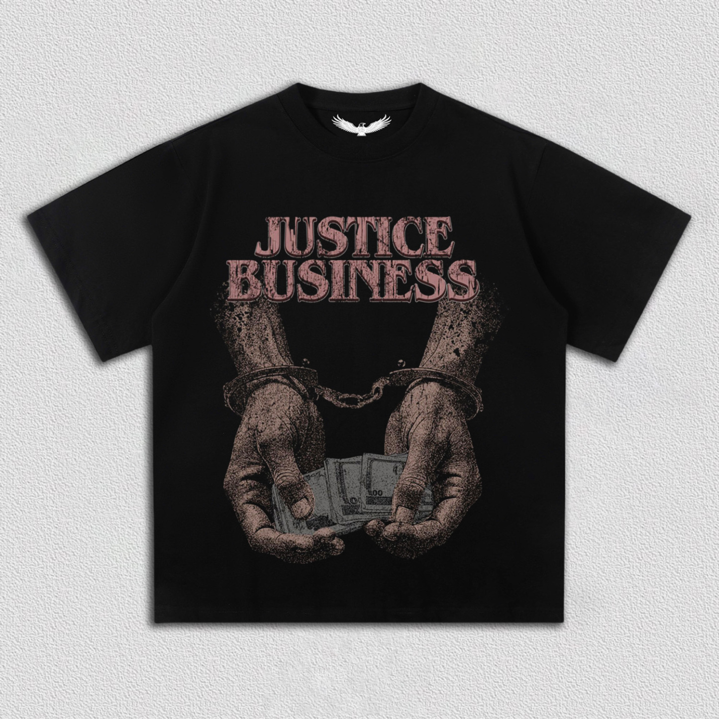 "Justice Business" Themed T-Shirt