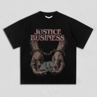 "Justice Business" Themed T-Shirt