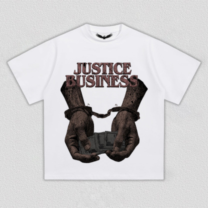 "Justice Business" Themed T-Shirt