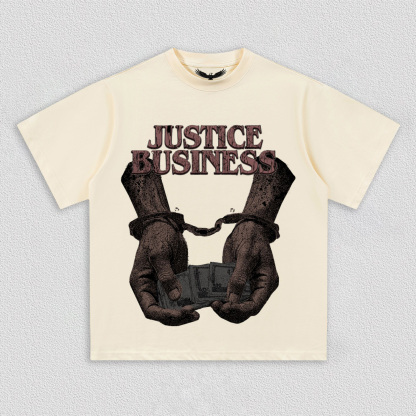 "Justice Business" Themed T-Shirt
