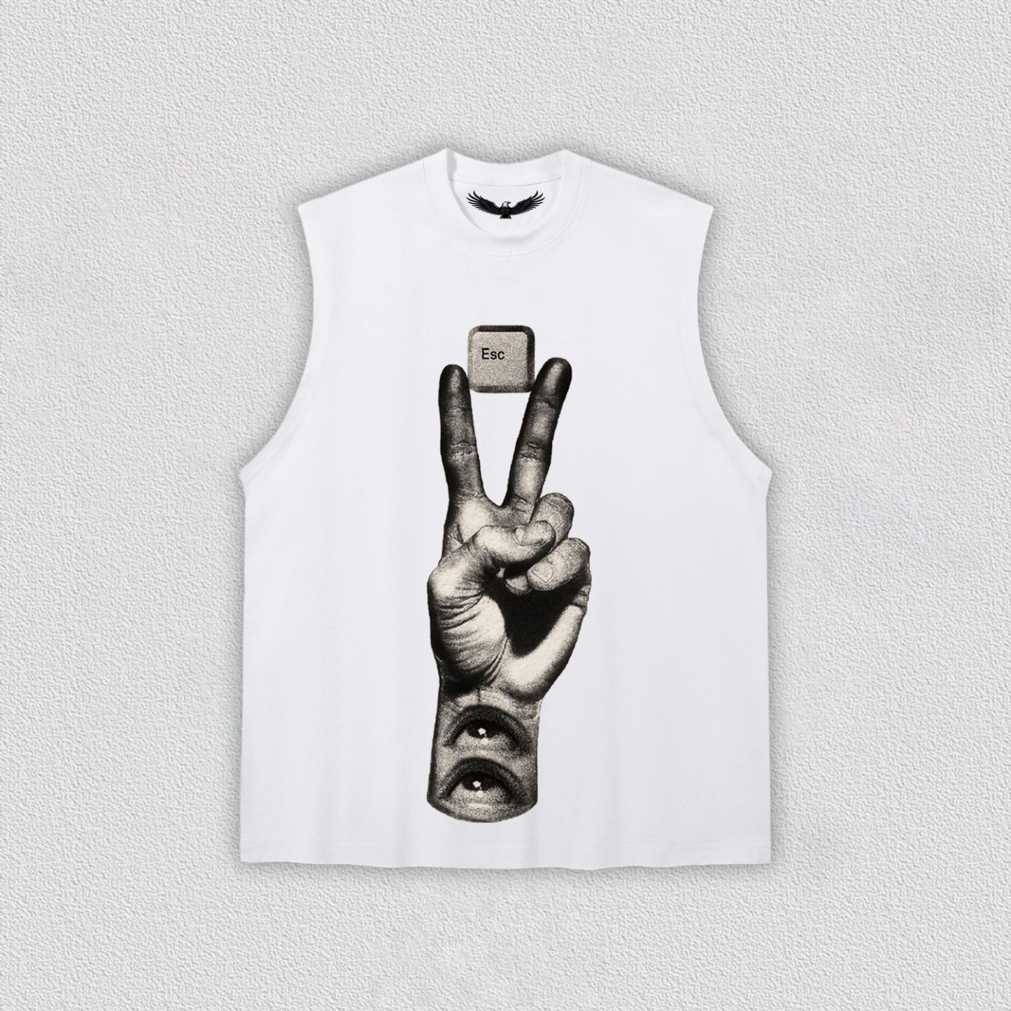 "Esc Key and Gesture" Art Printed T-Shirt