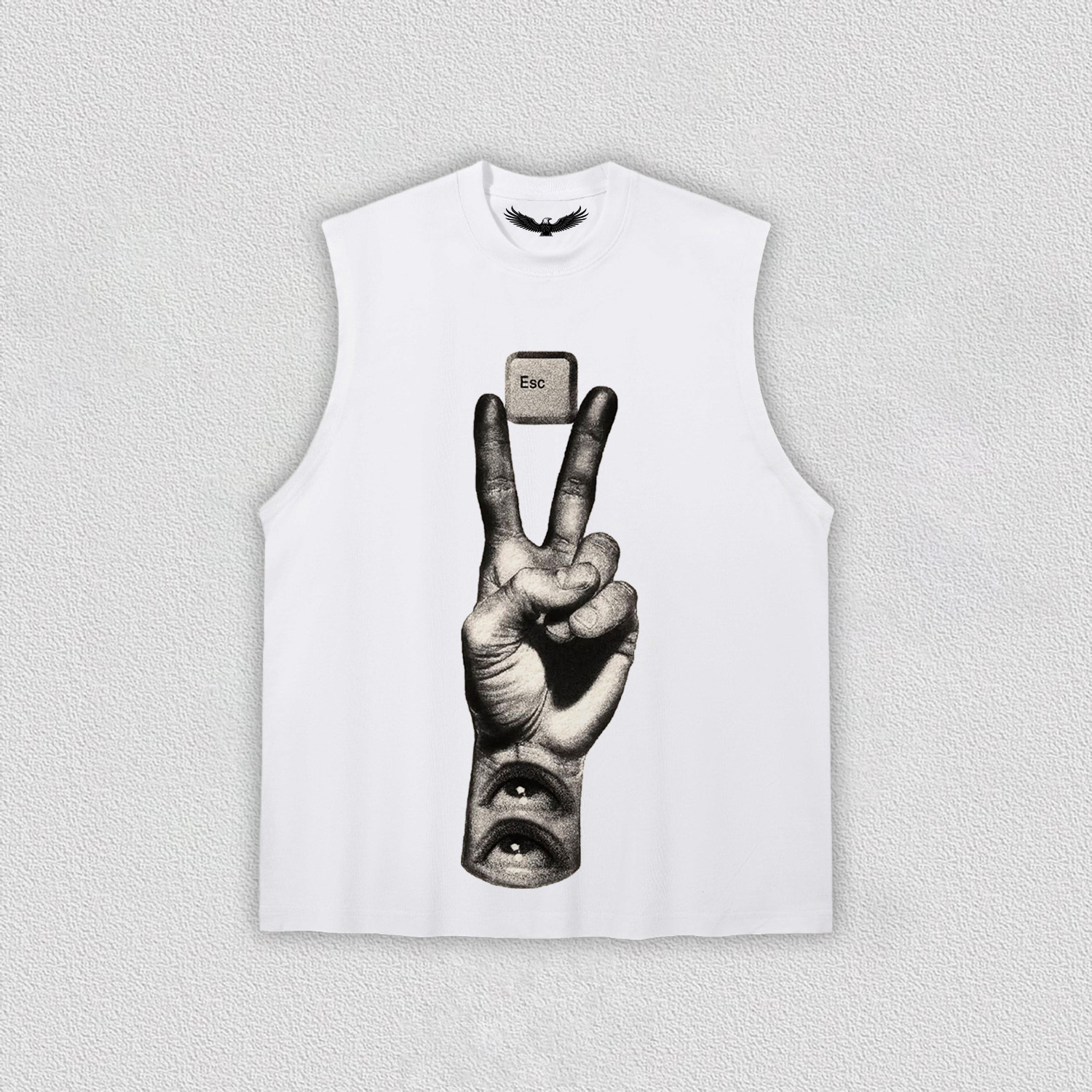 "Esc Key and Gesture" Art Printed T-Shirt