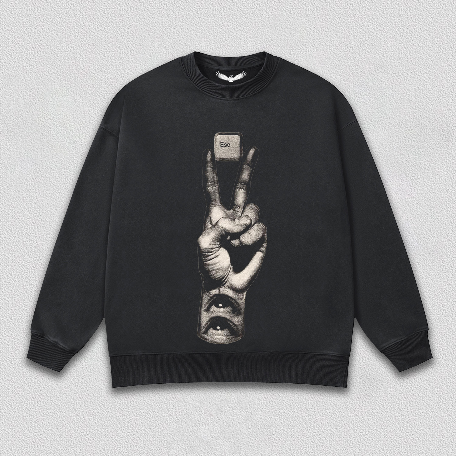 "Esc Key and Gesture" Art Printed T-Shirt