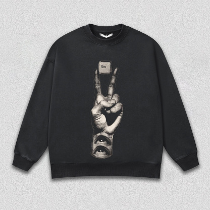 "Esc Key and Gesture" Art Printed T-Shirt