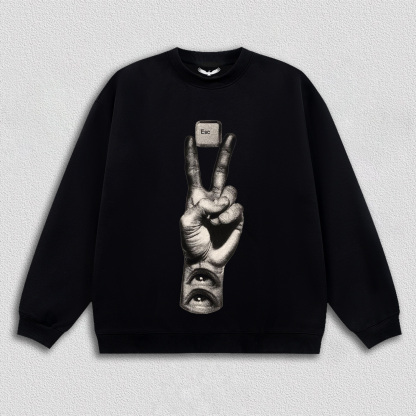 "Esc Key and Gesture" Art Printed T-Shirt