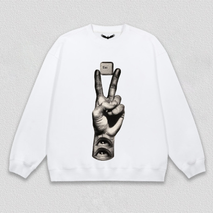"Esc Key and Gesture" Art Printed T-Shirt