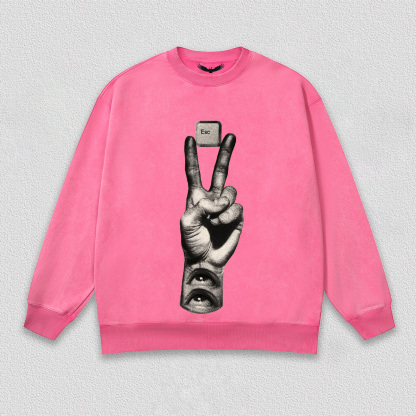 "Esc Key and Gesture" Art Printed T-Shirt