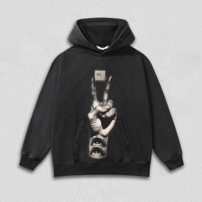 "Esc Key and Gesture" Art Printed T-Shirt