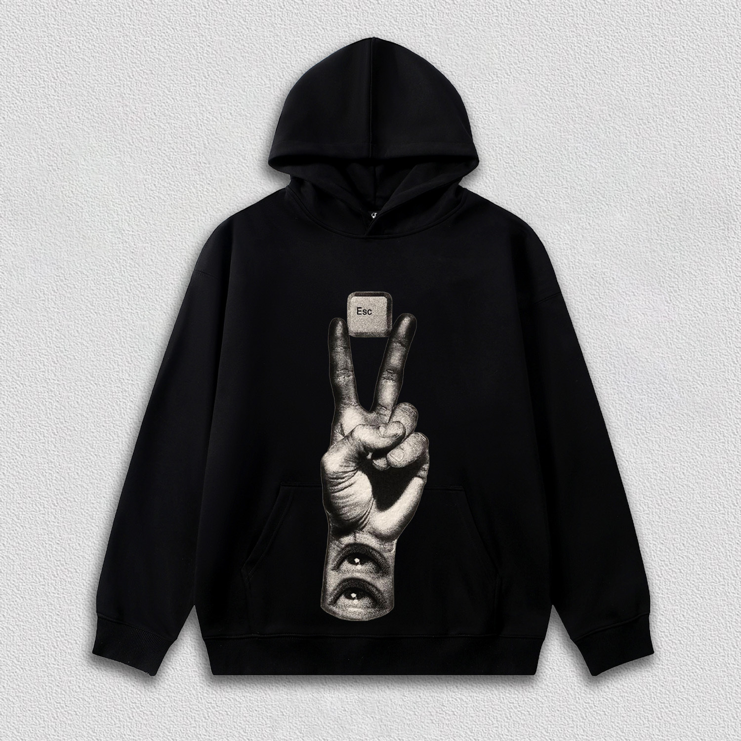 "Esc Key and Gesture" Art Printed T-Shirt