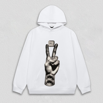 "Esc Key and Gesture" Art Printed T-Shirt