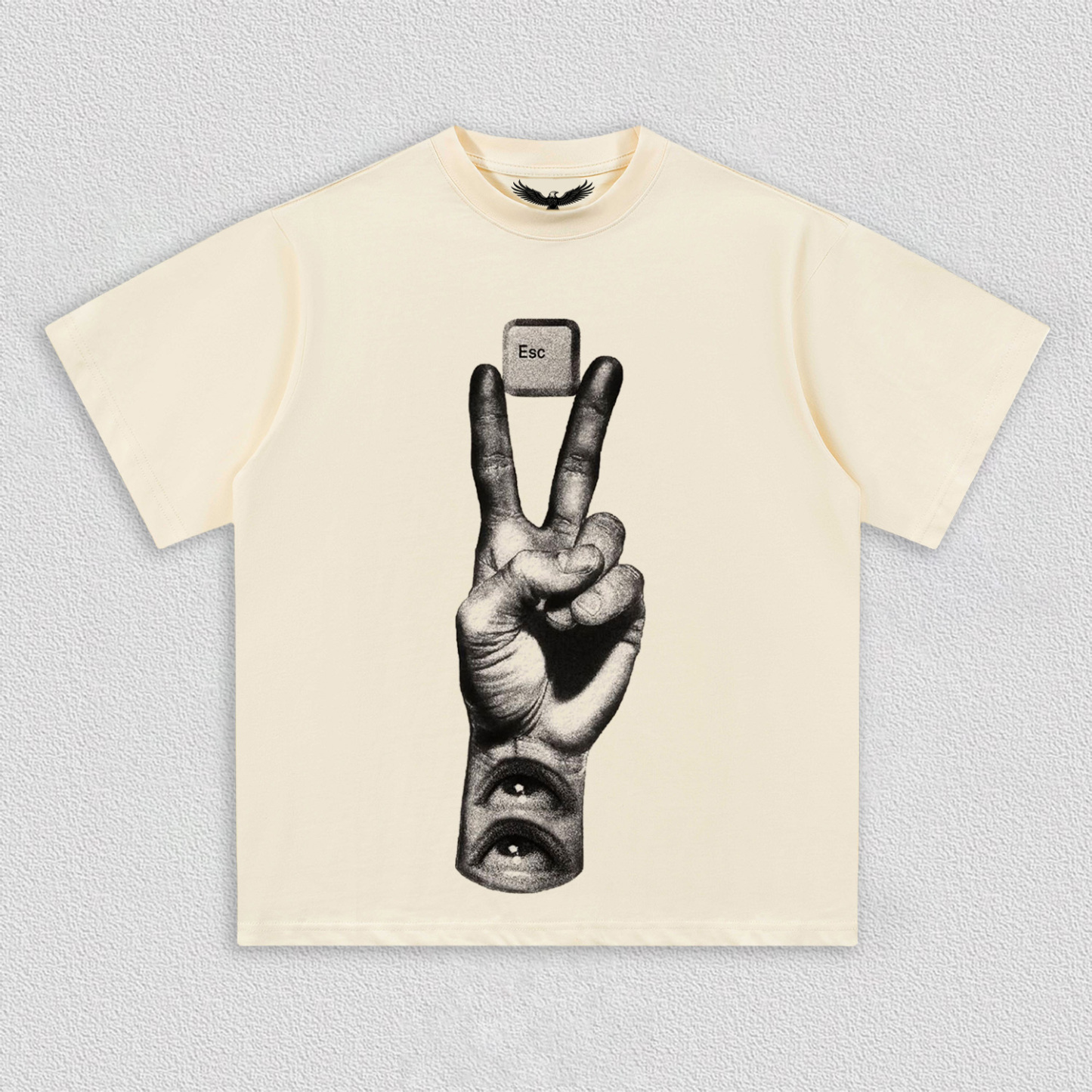 "Esc Key and Gesture" Art Printed T-Shirt