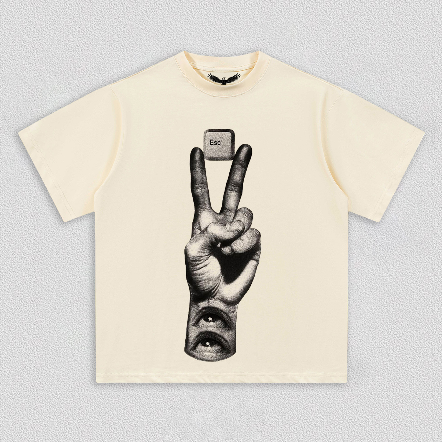 "Esc Key and Gesture" Art Printed T-Shirt