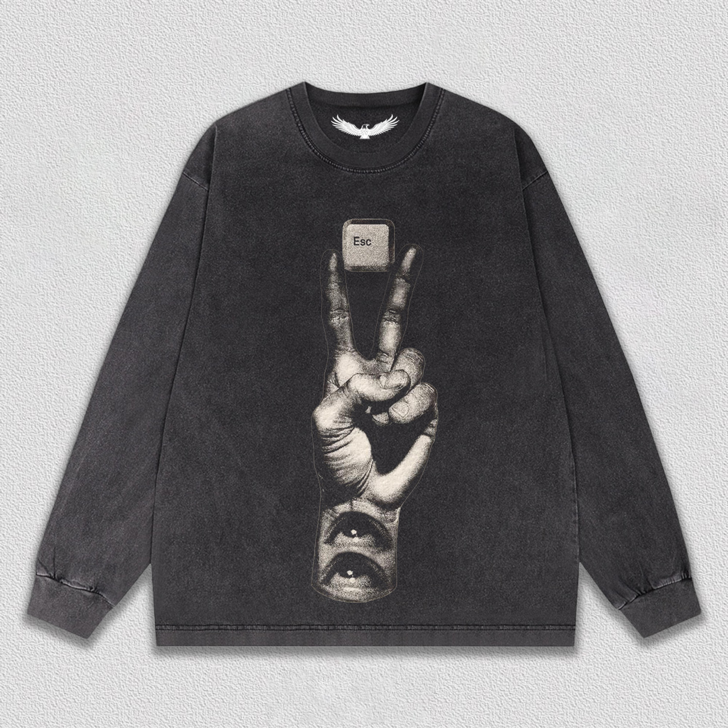 "Esc Key and Gesture" Art Printed T-Shirt