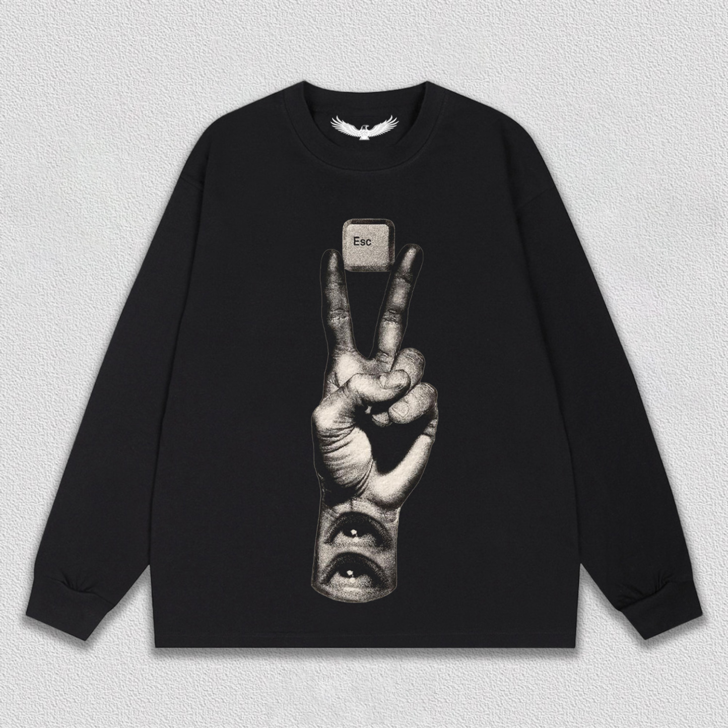 "Esc Key and Gesture" Art Printed T-Shirt