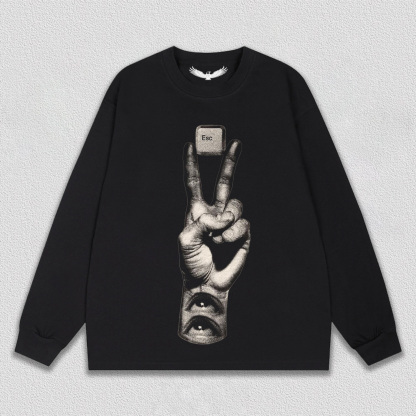 "Esc Key and Gesture" Art Printed T-Shirt