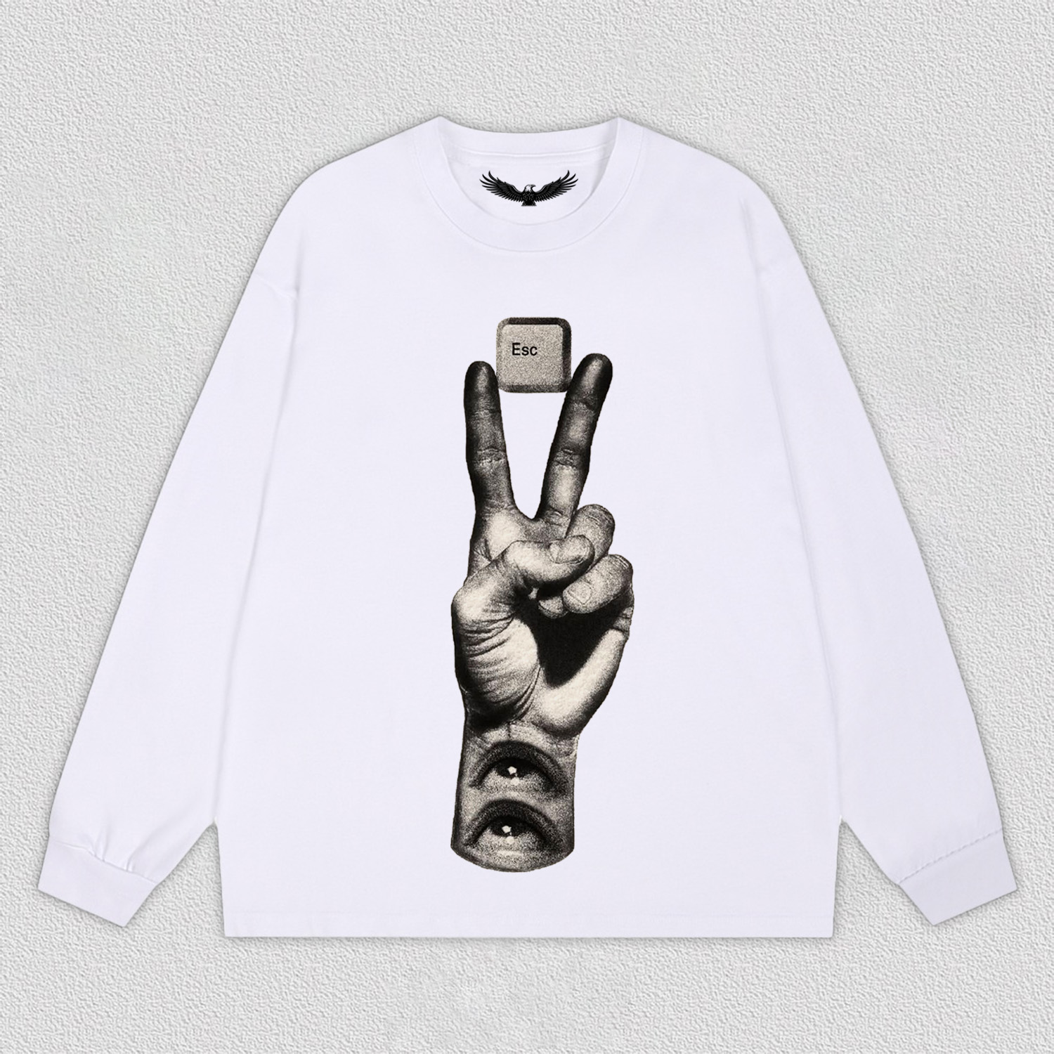 "Esc Key and Gesture" Art Printed T-Shirt