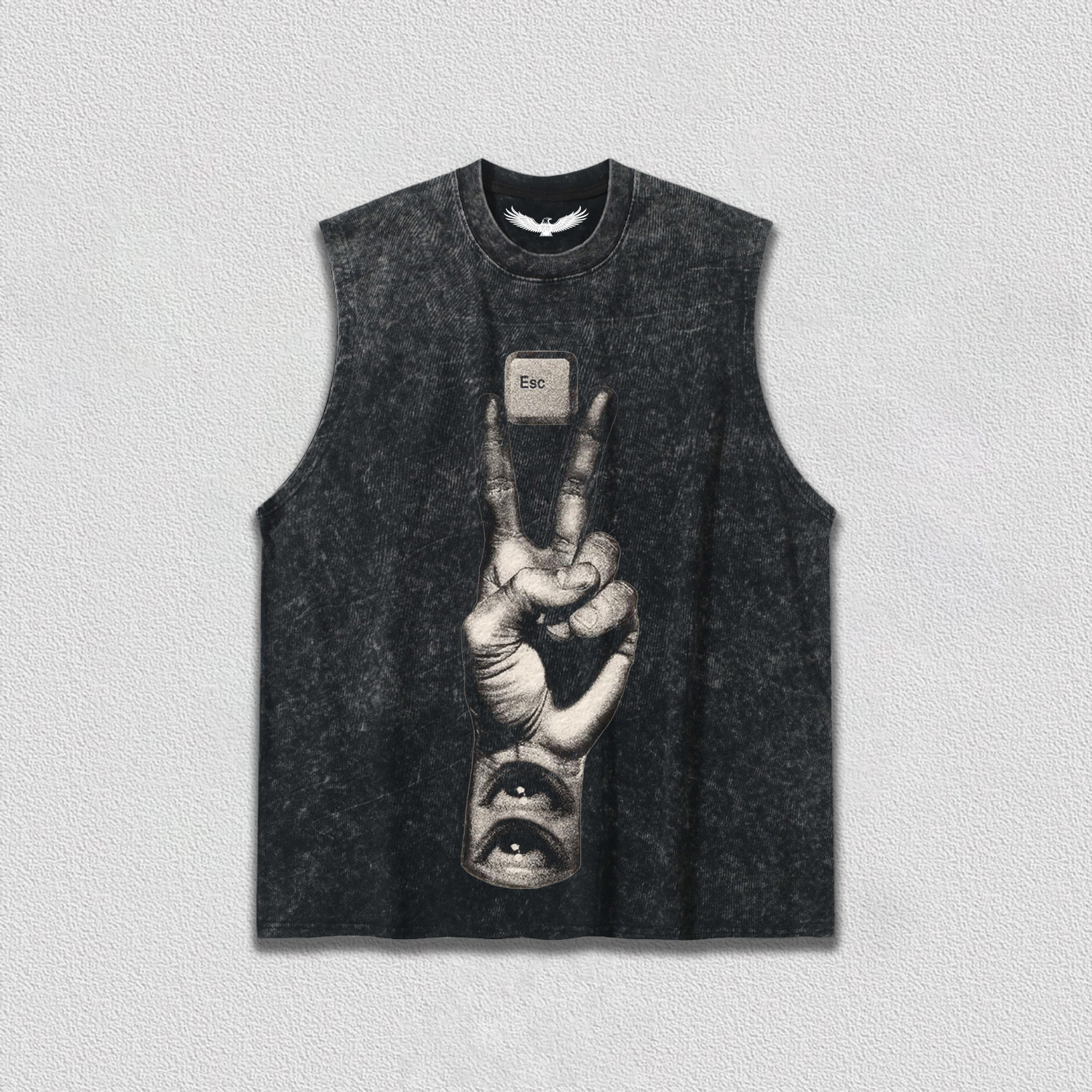 "Esc Key and Gesture" Art Printed T-Shirt