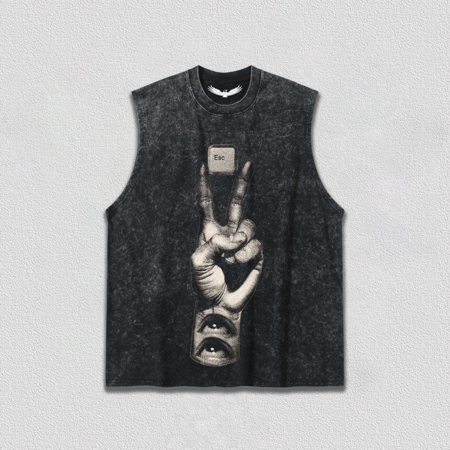 "Esc Key and Gesture" Art Printed T-Shirt