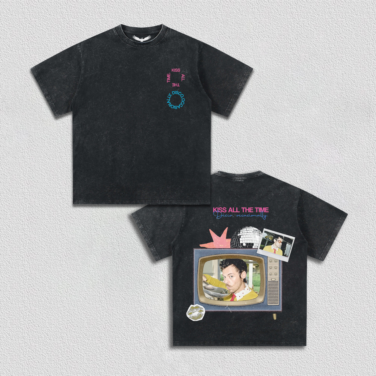 HARRY STYLES & KISS ALL THE TIME TEE 4.3