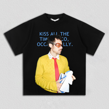 HARRY STYLES & KISS ALL THE TIME TEE 4.2