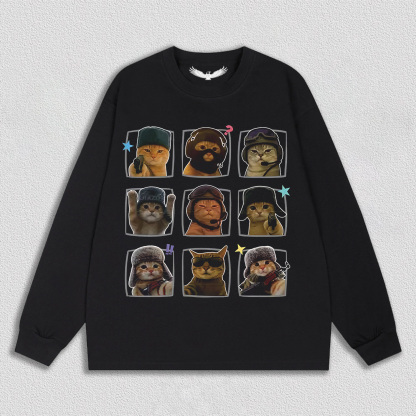 "Tactical Cat" Nine - Grid T-Shirt