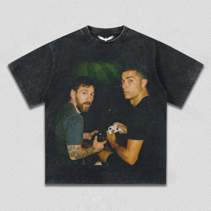 CRISTIANO RONALDO & LIONEL MESSI TEE&HOODIE 
