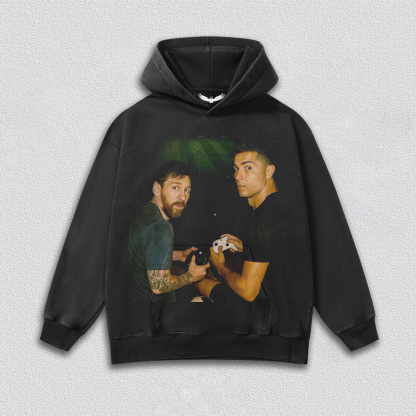 CRISTIANO RONALDO & LIONEL MESSI TEE&HOODIE 