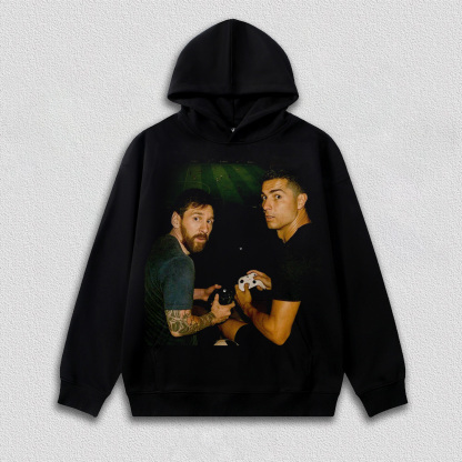 CRISTIANO RONALDO & LIONEL MESSI TEE&HOODIE 