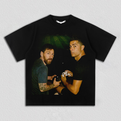 CRISTIANO RONALDO & LIONEL MESSI TEE&HOODIE 