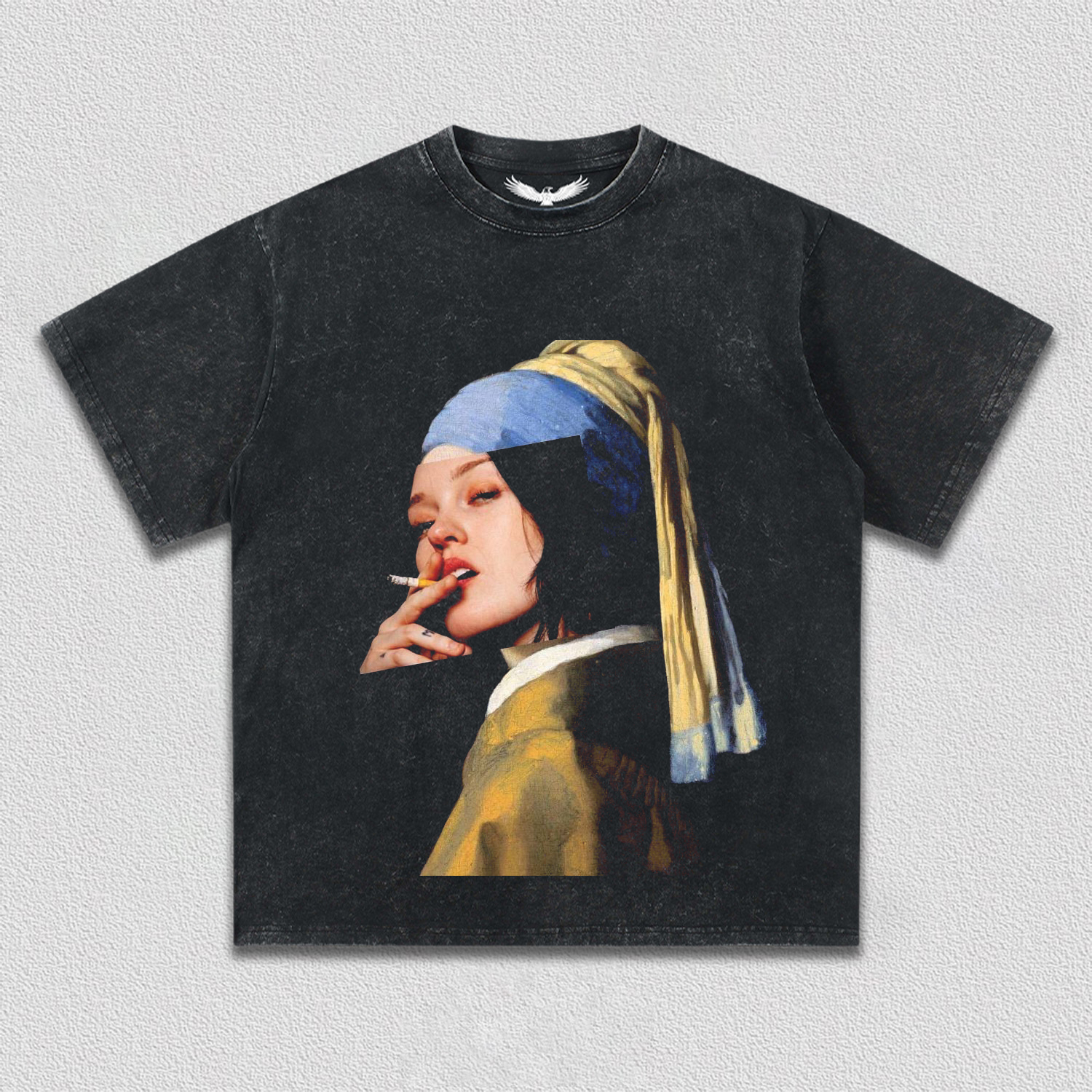 Smoking Girl with Pearl Earring