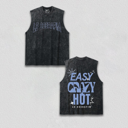 Le Sserafim North American Tour Easy Crazy Hot 2025 TEE