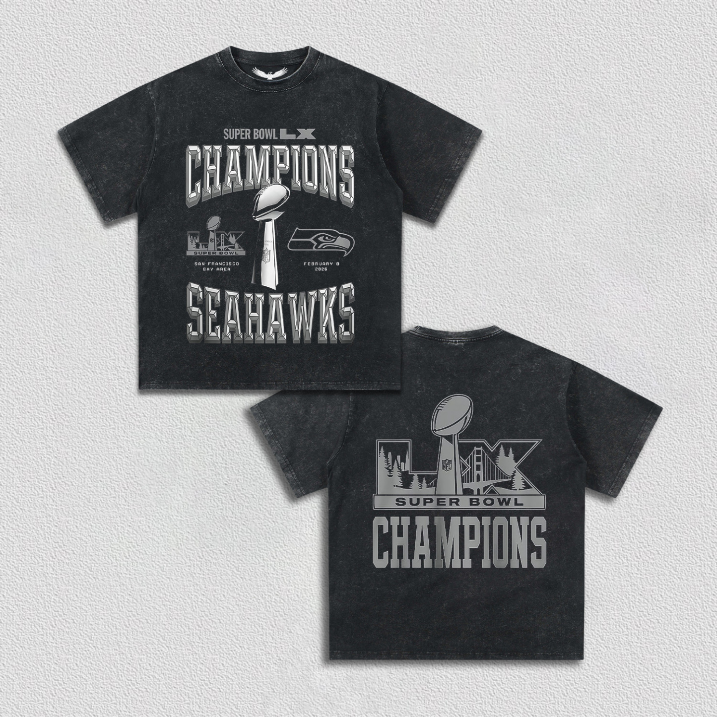 SUPER BOWL 2026 CHAMPIONS  TEE&HOODIE 