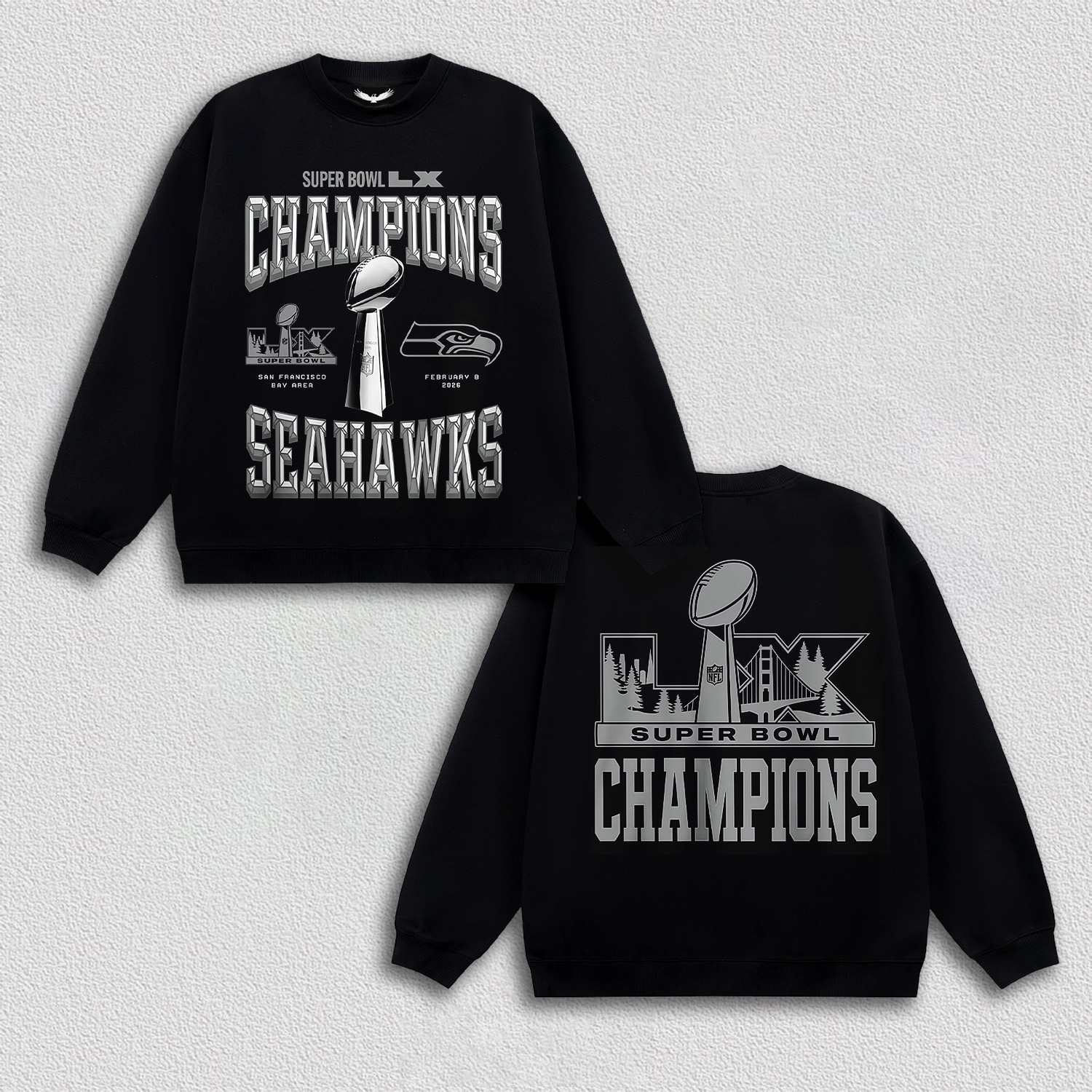 SUPER BOWL 2026 CHAMPIONS  TEE&HOODIE 