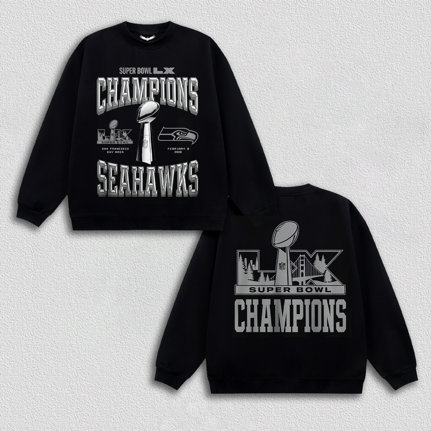 SUPER BOWL 2026 CHAMPIONS  TEE&HOODIE 