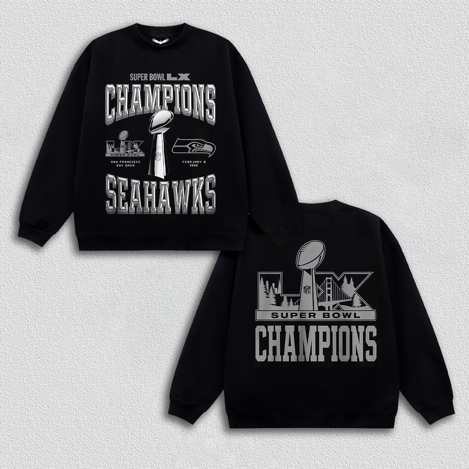 SUPER BOWL 2026 CHAMPIONS  TEE&HOODIE 